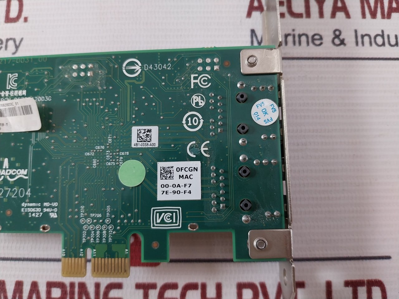 Dell 00Fcgn Full Height Dual Port Nic Card 94V
