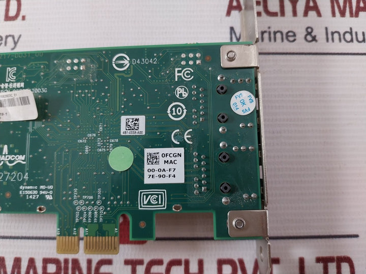 Dell 00Fcgn Full Height Dual Port Nic Card 94V