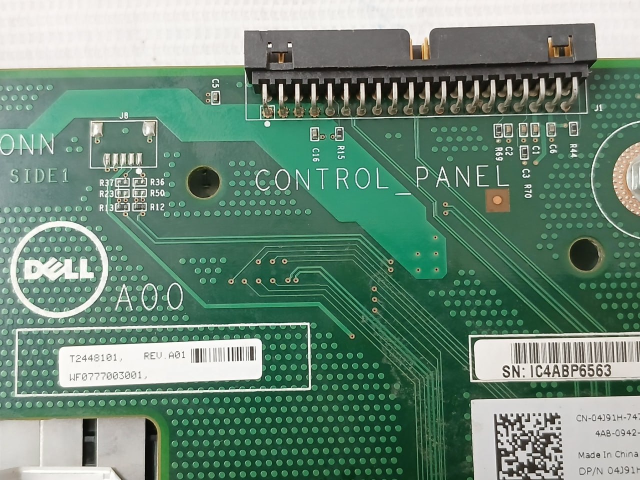 Dell 04J91H Front Vgn Control Panel 0Vn6Cw Rev A00, A01