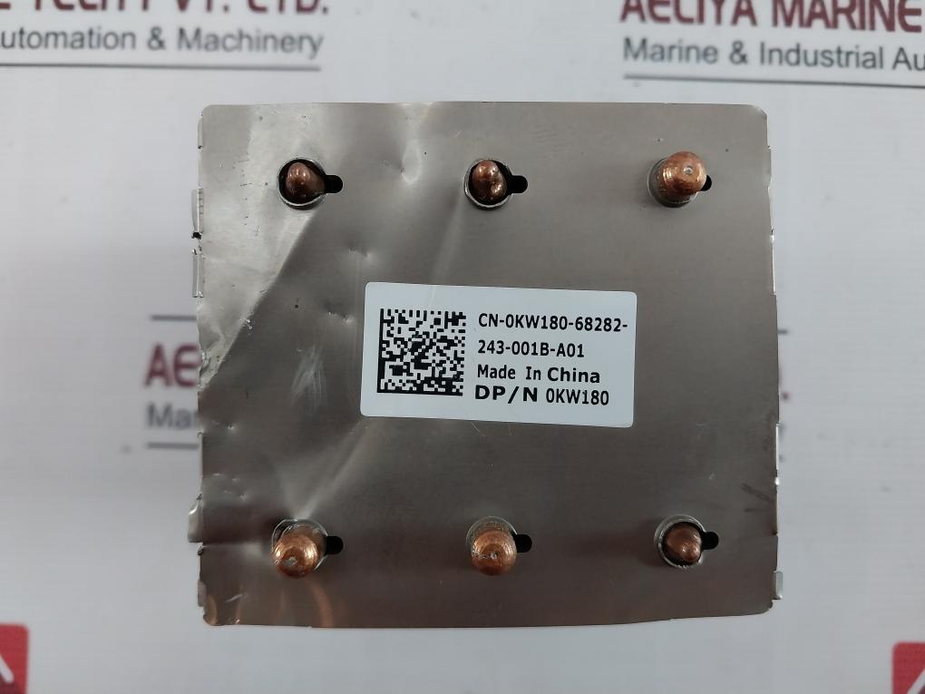 Dell 0Kw180 Cpu Cooling Heatsink Cn-0Kw180-68282-243-001B-a01