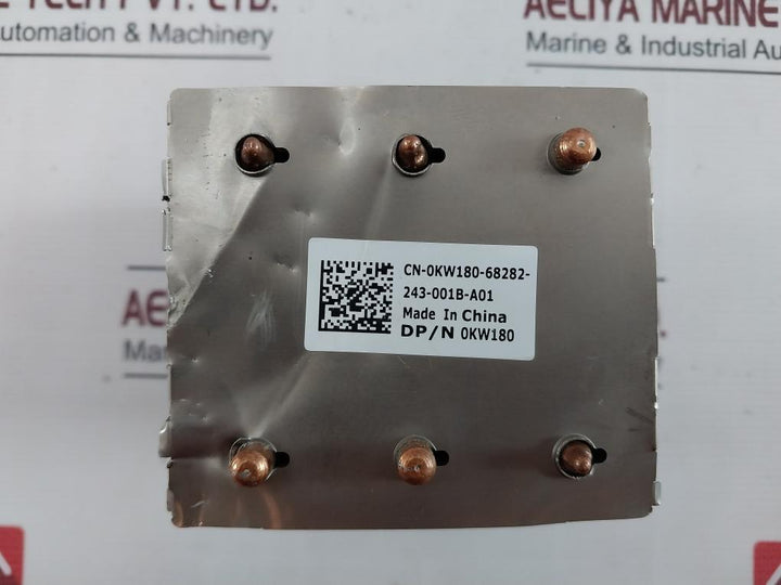 Dell 0Kw180 Cpu Cooling Heatsink Cn-0Kw180-68282-243-001B-a01