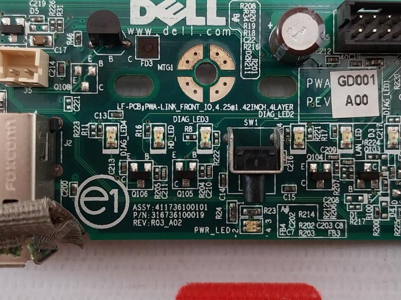 Dell 411736100101 Printed Circuit Board Pwa Gd001 Ctml-5