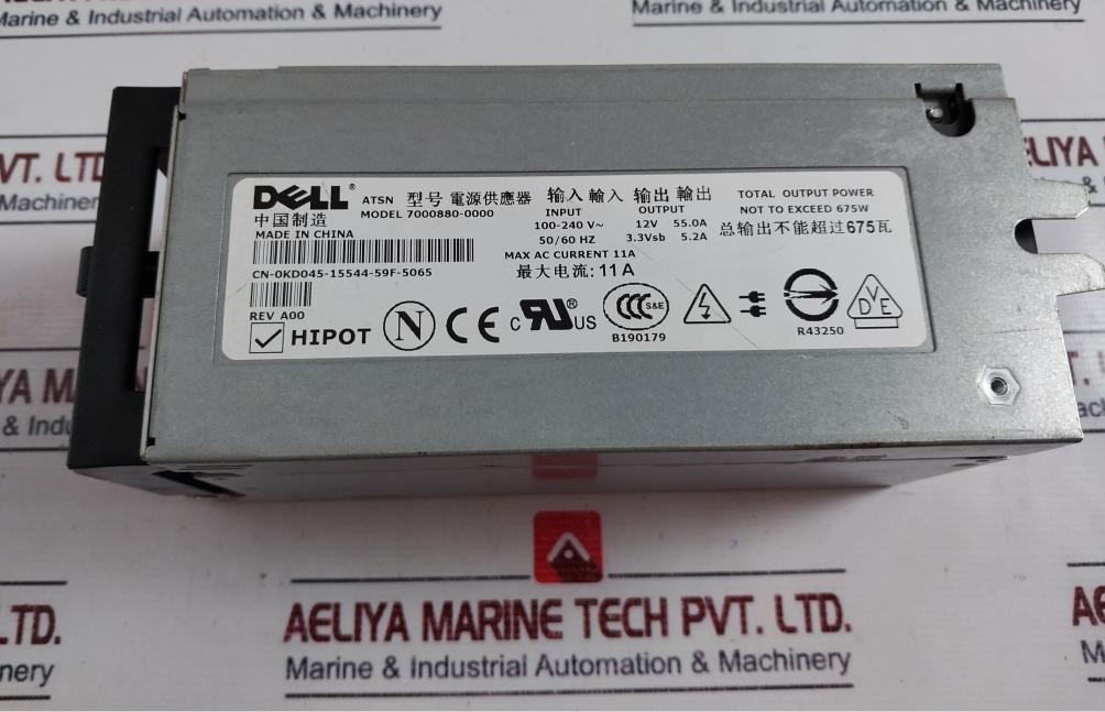 Dell 7000880-0000 Power Supply For Dell Pe1800 Rev.a 100-240v~ 50/60hz