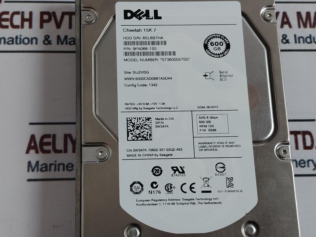 Dell 9Fn066-150/ Xn394 Cheetah 15K.7 Hard Drive St3600057Ss