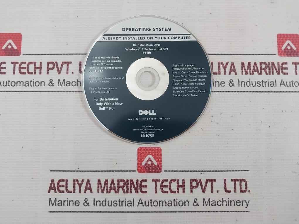 Dell D0V2K Reinstallation Dvd Cn-0Kjx6D-c0773-529-3375