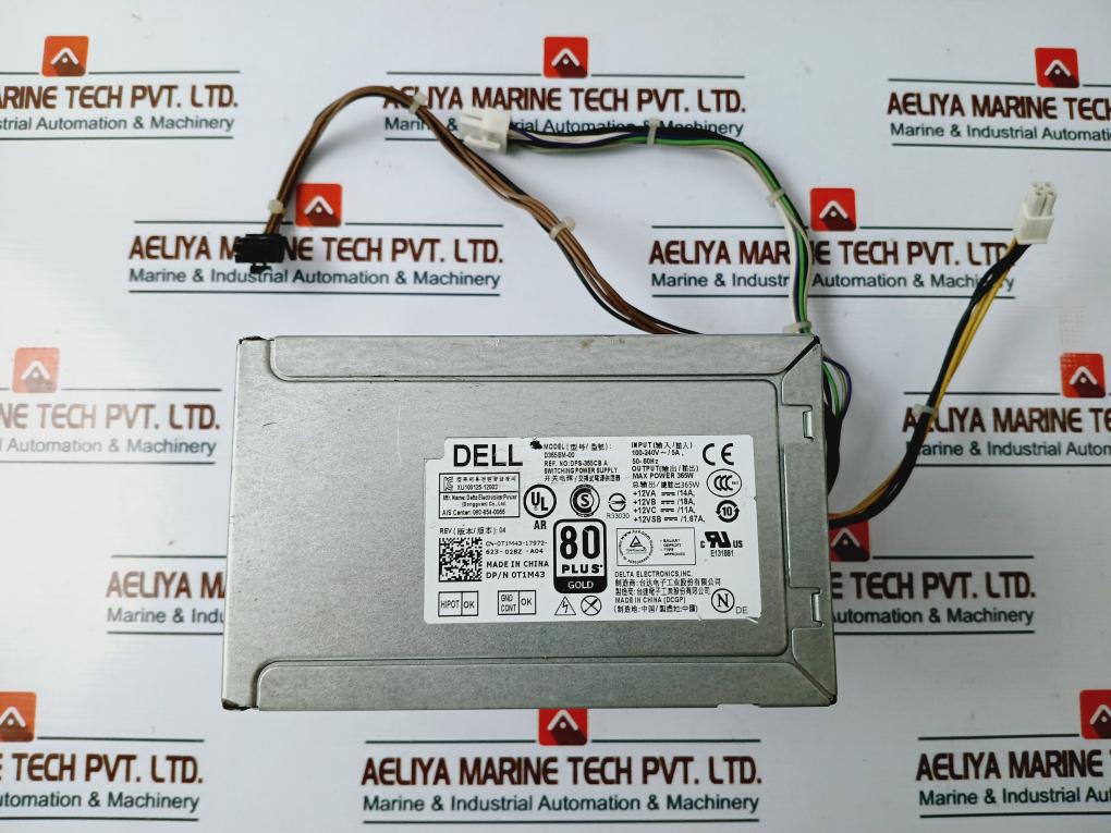 Dell D365Em-00 Switching Power Supply Dps-365Cb A 100-240V~5A 50-60Hz 365W