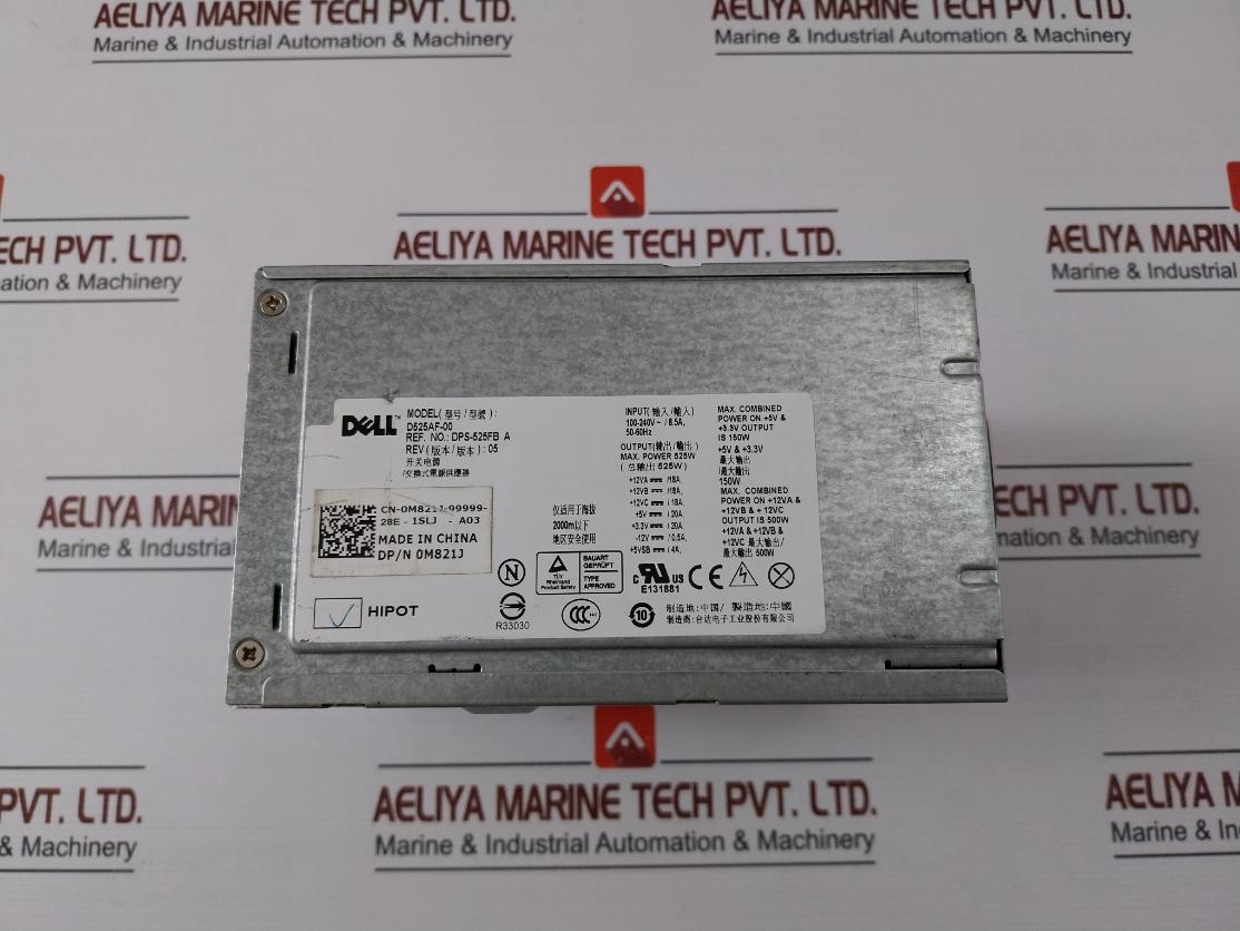 Dell D525Af-00 Switching Power Supply Rev 05 100–240V 8.5A 50–60Hz