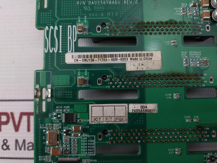 Dell Da0S56Tbad1 Poweredge 1800 1 X 6 Scsi Backplane 94V-0 M14