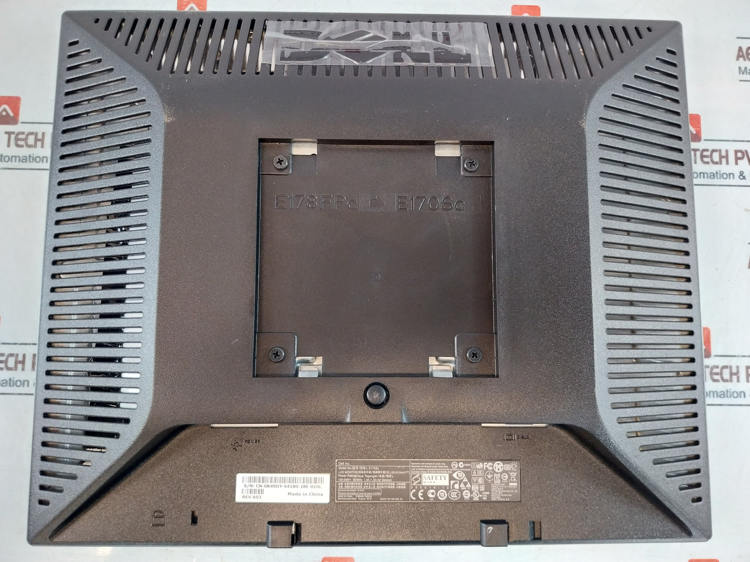 Dell E170Sc Lcd Monitor Kit Pc-mon-dell-17-tft 100-240V~ 50/60Hz 1.6A Rev: A03