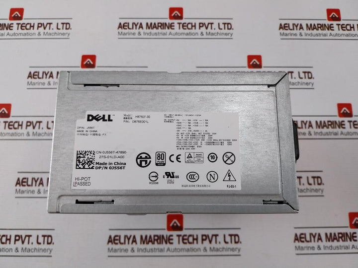 Dell H875Ef-00 Power Supply 875W Ac 100-240V +5V +12V +3.3V Dc Output