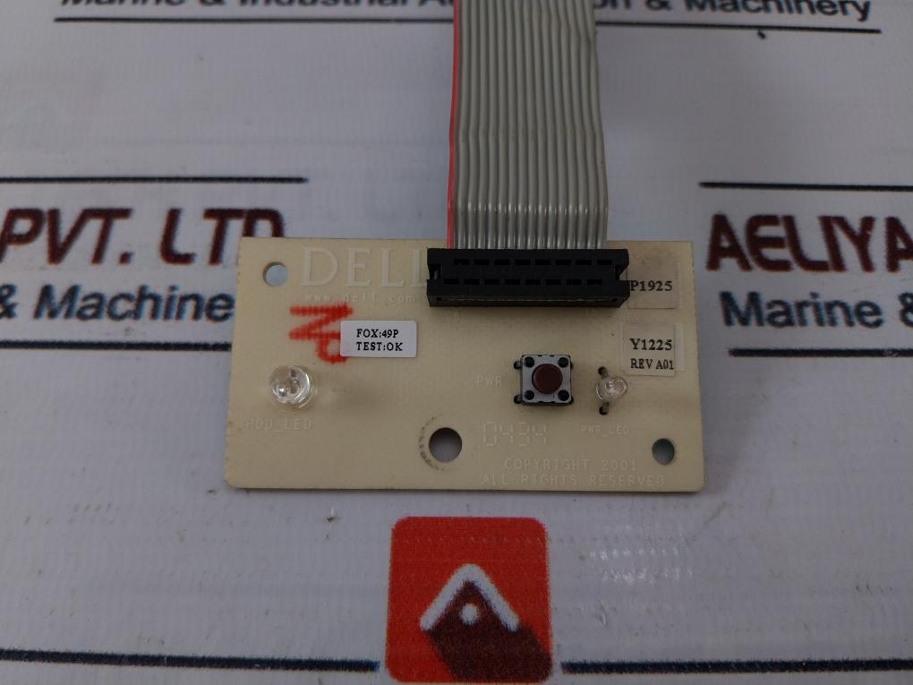 Dell P1925 Front Panel Assy W/ Pwb 3J348 Cable 94V