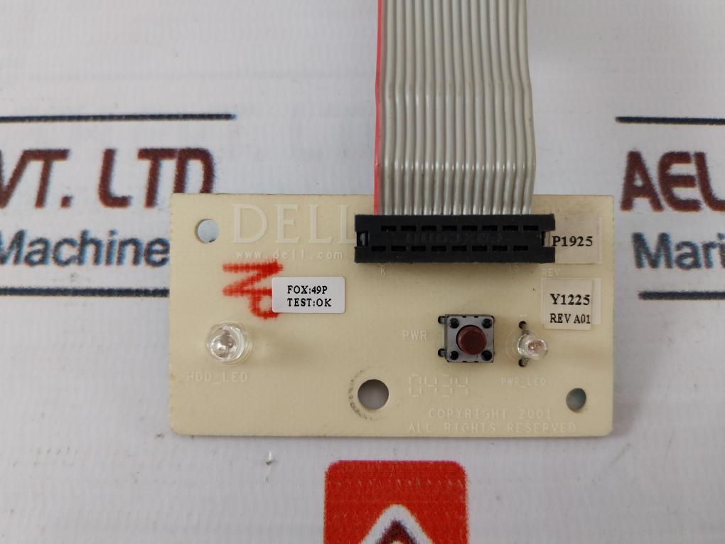 Dell P1925 Front Panel Assy W/ Pwb 3J348 Cable 94V