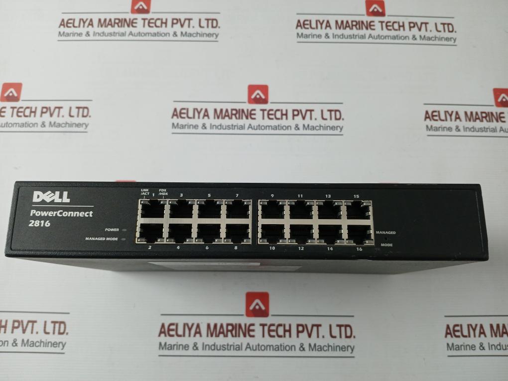 Dell Powerconnect 2816 Ethernet Network Switch 100-240Vac 50-60Hz 0.75A