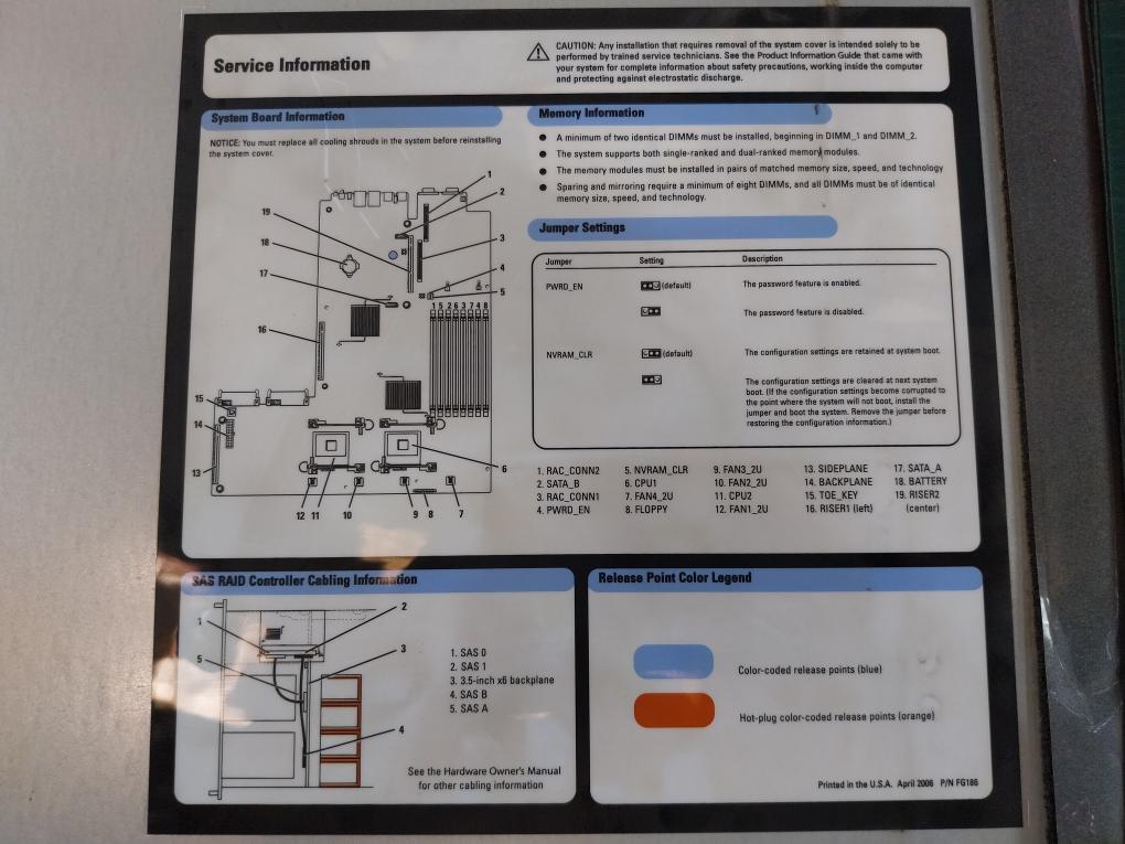 Dell Poweredge 2950 9Th Generation Server Intel Xeon 100-240V~ 9.0-4.5A