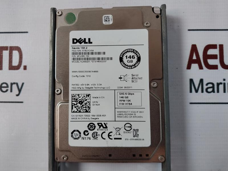 Dell Poweredge T610 Tower Server St9146852Ss 146 Gb 15,000 Rpm Sas 6 Gbps