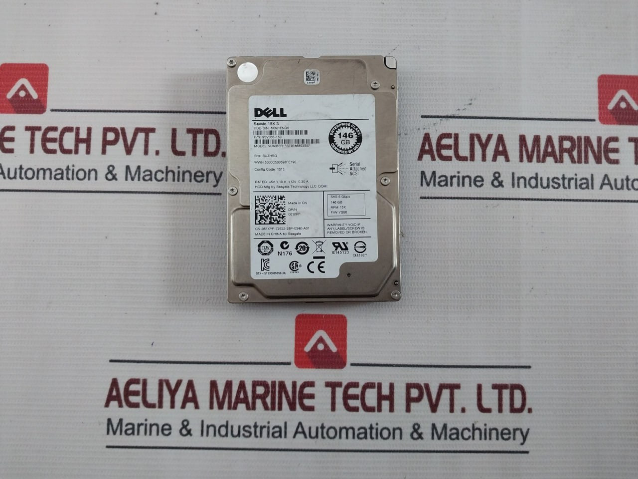 Dell St9146853Ss Hdd Hard Drive 9Sv066-150 Sas 6 Gbps 061Xpf 146 Gb Rev: A