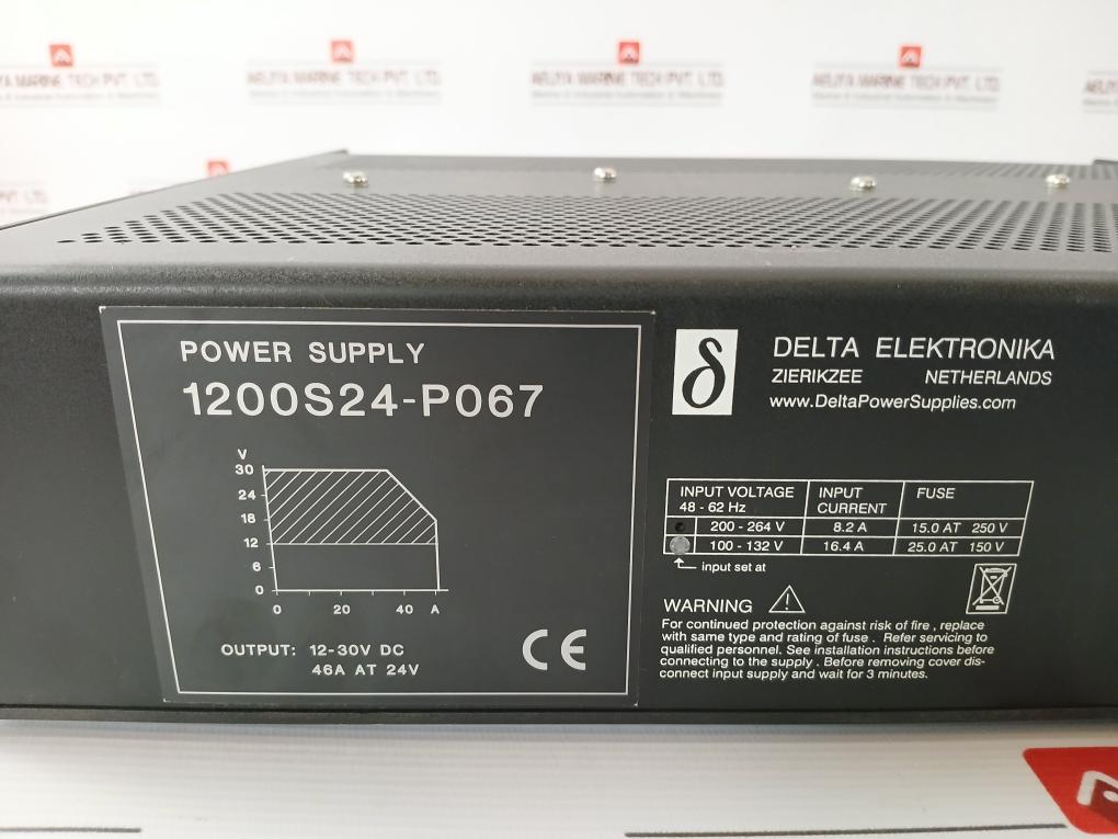 Delta 1200S24-p067 Power Supply Module 48-62 Hz 15000000 200-264V Ac