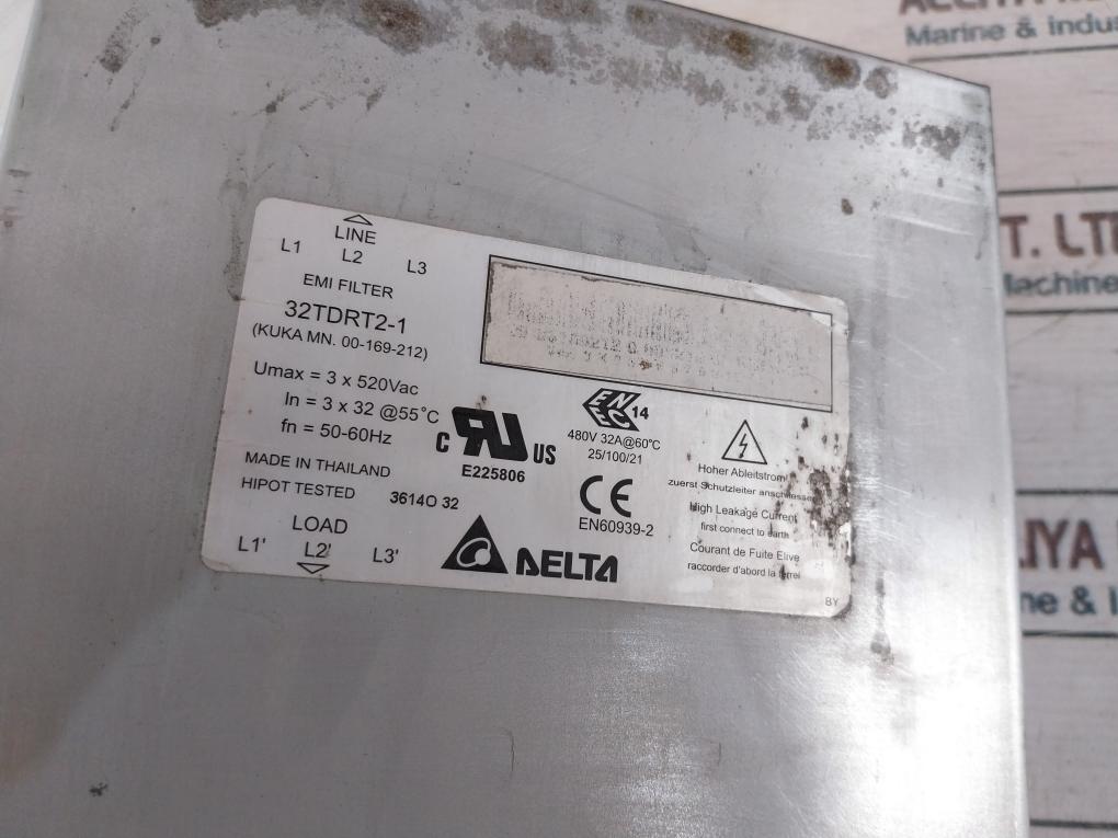Delta 32Tdrt2-1 Emi Filter 480V