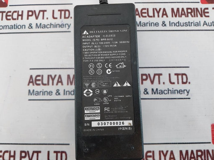 Delta Bpr-6612 I-sheng Ac Adapter 50/60Hz