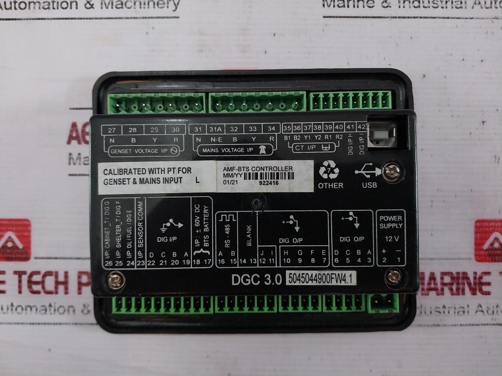 Delta Dgc 3.0 Amf-bts Controller 12V 60V Dc Rs-485 Fw04