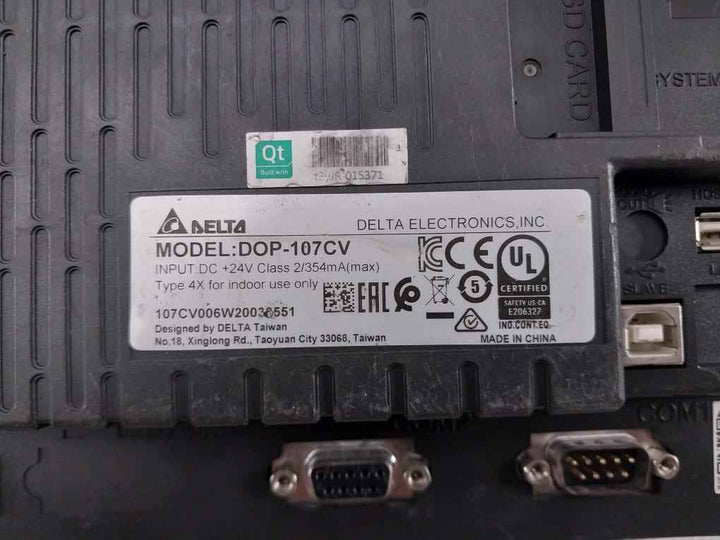 Delta Dop-107cv Human Machine Interface  Panel 24 Vdc 354 Ma (not Working)