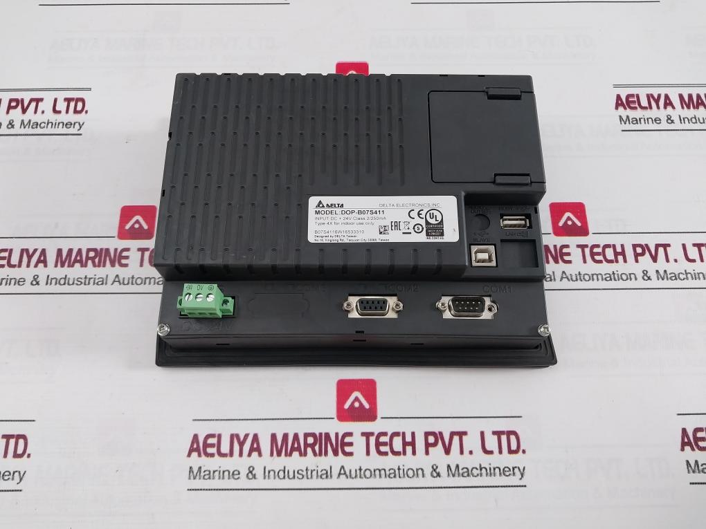 Delta Dop-b07S411 Touch Panel Hmi E206327 Dc +24V 2/250Ma