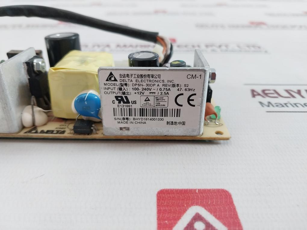 Delta Dpsn-30Dp Power Supply Rev: S2 100-240V / 0.75A 47-63Hz 12Vdc/2.5A