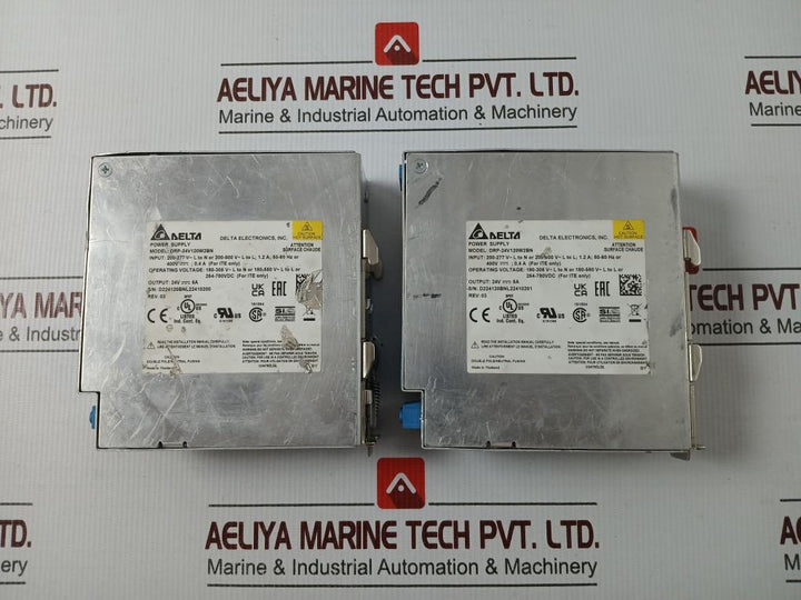 Delta Drp-24V120W2Bn Power Supply Rev 03 50-60 Hz 200-277V Output 24V 5A