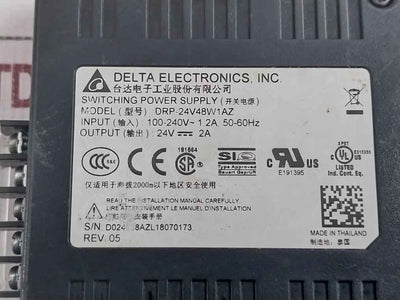 Delta Drp-24v48w1az Switching Power Supply 100-240v 50-60hz