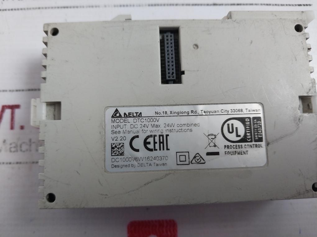 Delta Dtc1000V Temperature Control Module V2.20 Dc 24V 24W