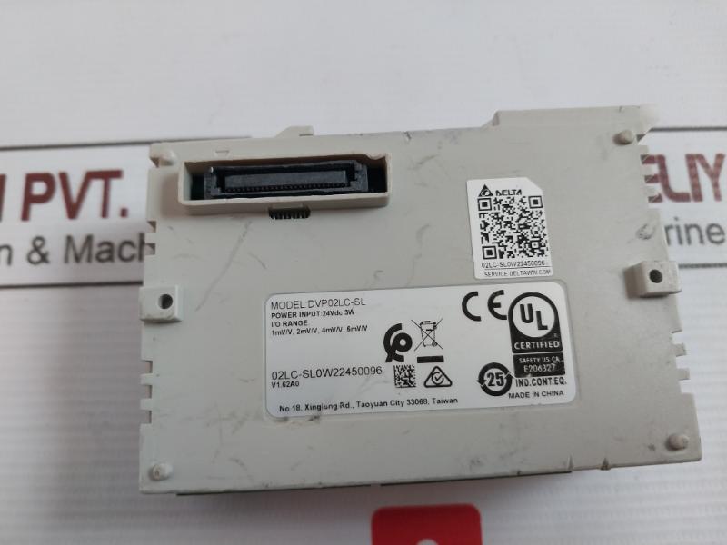 Delta Dvp02Lc-sl Plc Load Cell Module 24Vdc 3W 2 Analog Inputs
