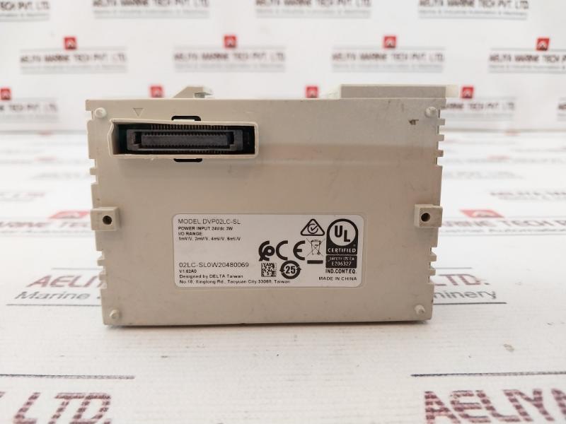 Delta Dvp02Lc-sl Programmable Logic Controller 24Vdc 3W I/O 1Mv/V 2Mv/V 6Mv/V