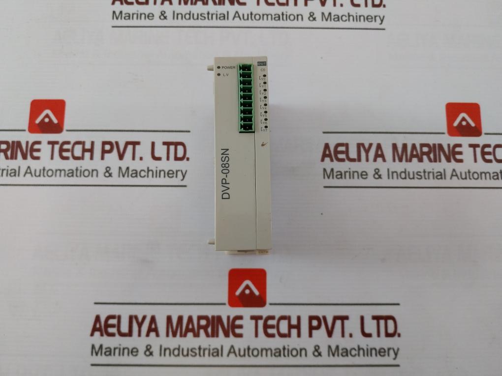 Delta Dvp08Sn11T Output Module 24Vdc 1.5W 0.3A 30Vdc Res Load At 40C