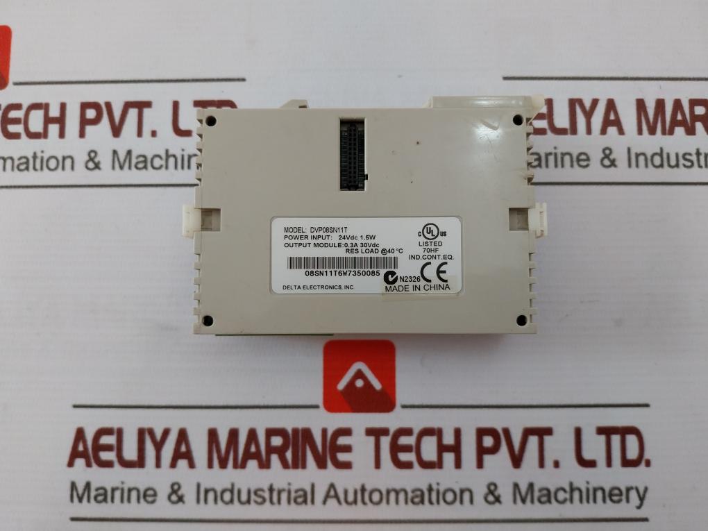 Delta Dvp08Sn11T Output Module 24Vdc 1.5W 0.3A 30Vdc Res Load At 40C
