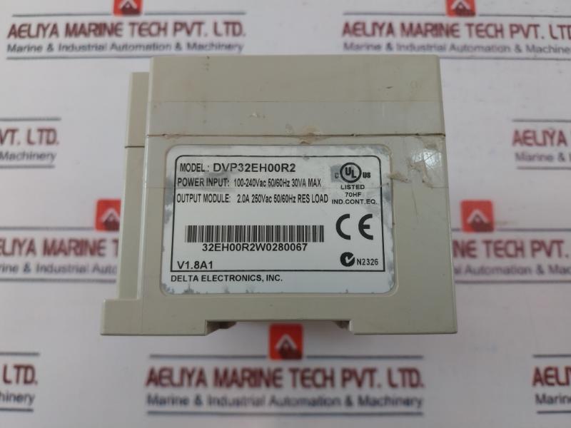 Delta Dvp32Eh00R2 Programmable Controller V1.8A1 32Eh00R2W0280067
