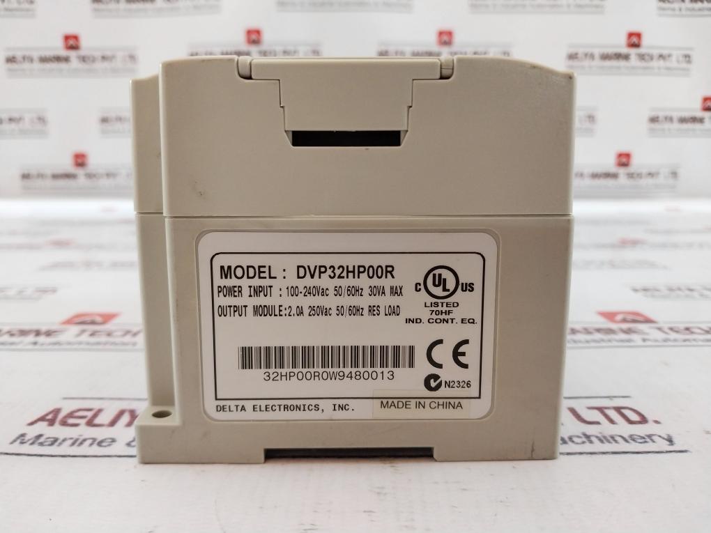 Delta Dvp32Hp00R Plc Controller 32 Points 100-240Vac Output 2.0A 250Vac
