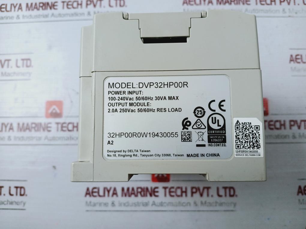 Delta Dvp32Hp00R Programmable Controller 100-240Vac 32 Points Output 2.0A