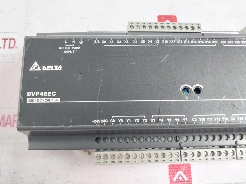 Delta DVP48EC00R3 Programmable Logic Controller DVP Series 100-240VAC