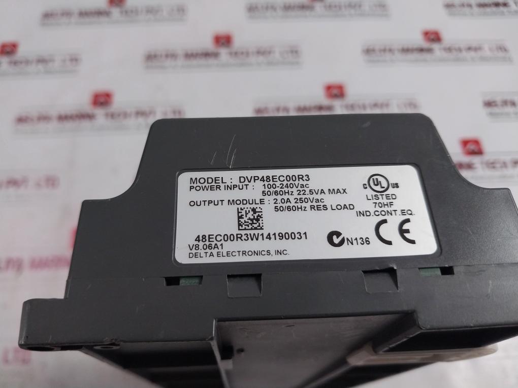 Delta DVP48EC00R3 Programmable Logic Controller DVP Series 100-240VAC
