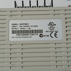 Delta Dvpps01 Plc Power Supply Module 100-240Vac 50/60Hz 24Vdc 1.0A