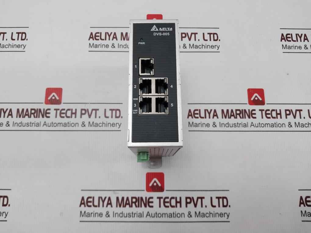 Delta Dvs-005i00 Industrial Ethernet Switch Unmanaged 5 10/100base-t(X) Ports