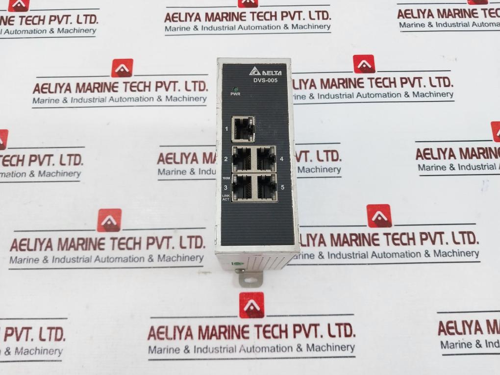 Delta Dvs-005i00/dvs-005100 Unmanaged Industrial Ethernet Switch 12-48vdc