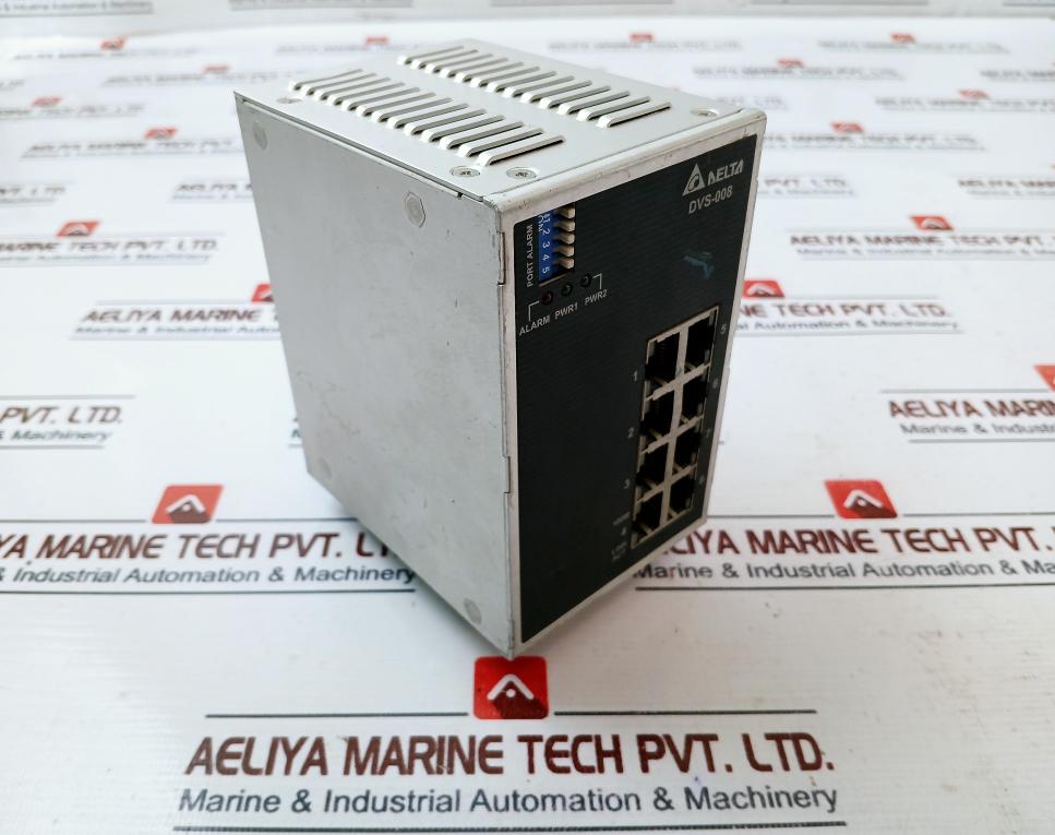 Delta Dvs-008 Unmanaged Industrial Ethernet Switch Dvs-008W01 12-48Vdc 0.45A