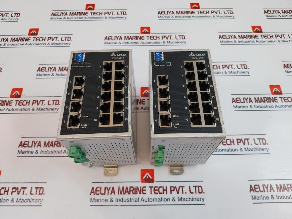 Delta Dvs-016W01 Industrial Ethernet Switch Unmanaged 16 10/100Base-t (X) Ports