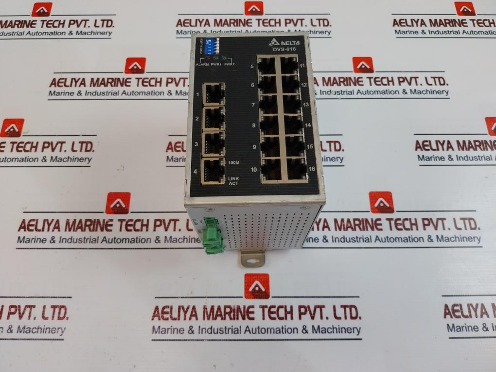 Delta Dvs-016W01 Industrial Ethernet Switch Unmanaged 16 10/100Base-t (X) Ports