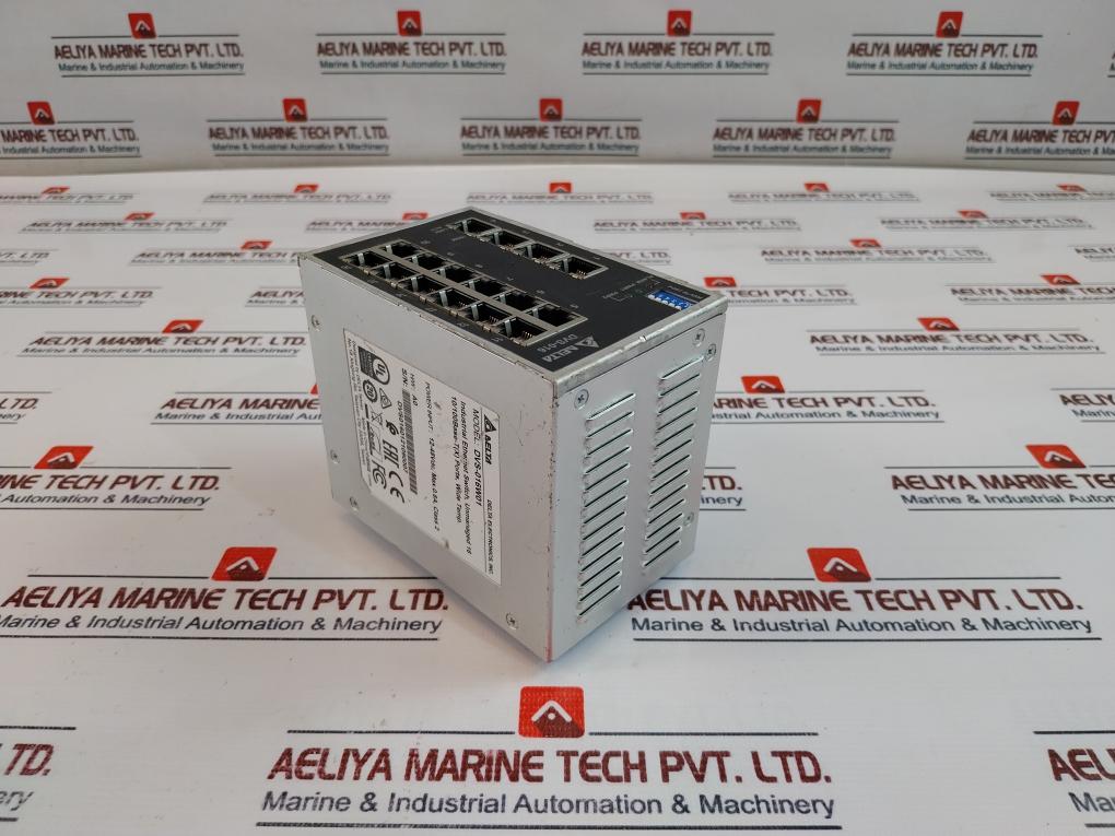 Delta DVS-016W01 Industrial Ethernet Switch Unmanaged 16 10/100base-t (x) Ports