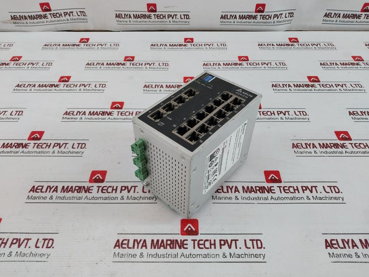 Delta Dvs-016W01 Industrial Ethernet Unmanaged Switch Class 2 12-48Vdc 0.6A
