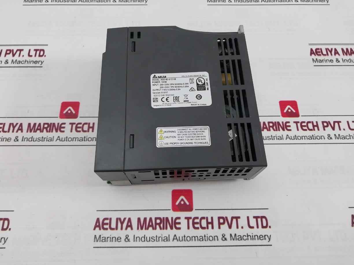 Delta Electronics Asd-b2-0121-b Servo Drive 110V 0-250Hz 0.9A 100W 01.017