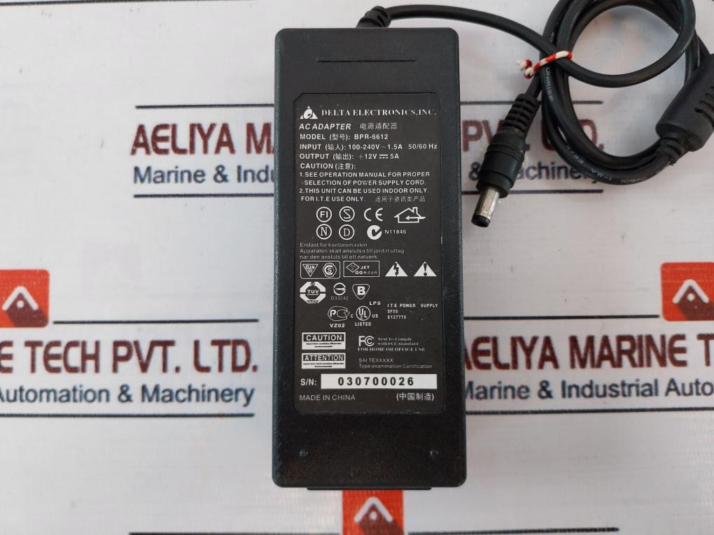 Delta Electronics Bpr-6612 Power Ac Adapter 50/60Hz