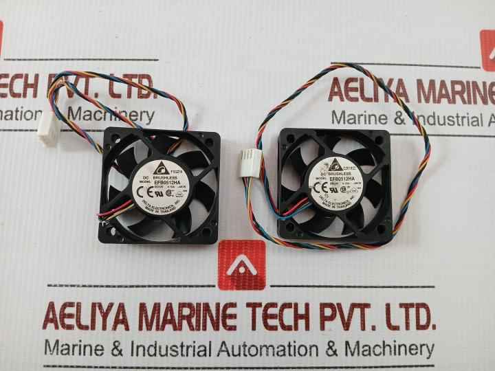 Delta Electronics Dc Brushless Fan 12V Dc 0.15A Efb0512Ha